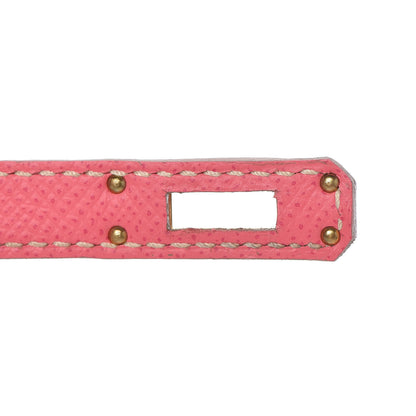 Hermes Epsom Bi-Color Horseshoe Kelly Sellier 25 Craie Rose Azalee 29 of 36