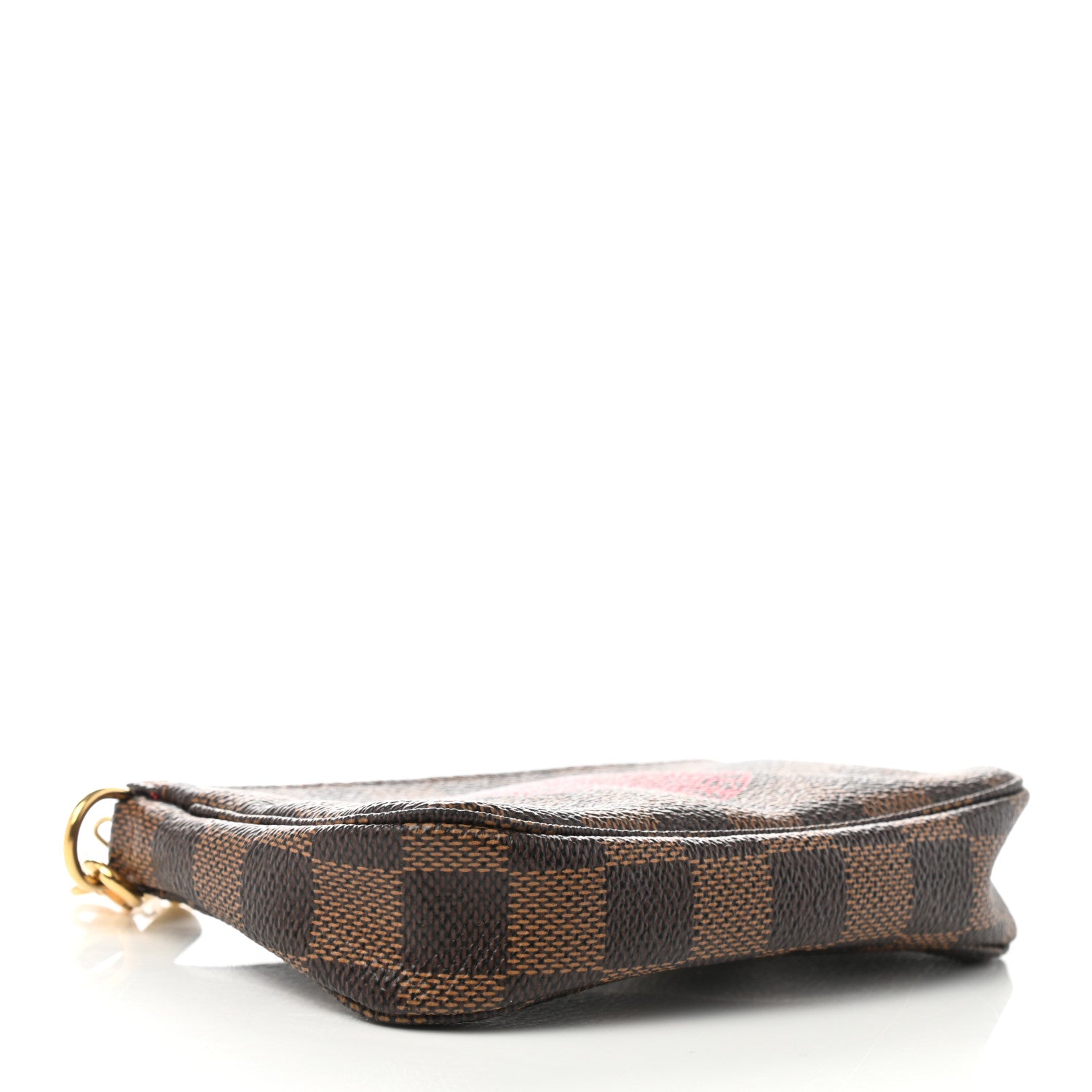 Louis Vuitton Damier Ebene Complice Trunks and Bags Mini Pochette Accessories Red 4 of 10