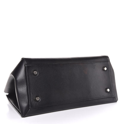 Celine Grained Calfskin Medium Edge Shoulder Bag Black 4 of 17
