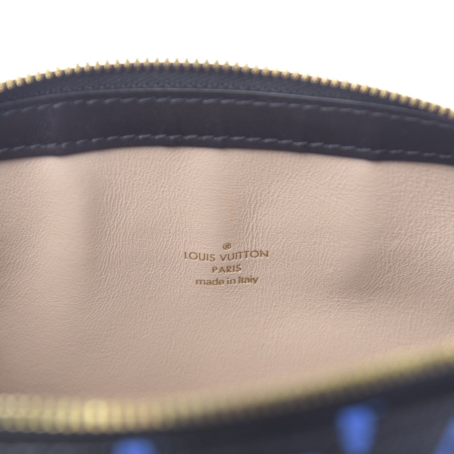 Colored Monogram Speedy Amazon PM Blue Black