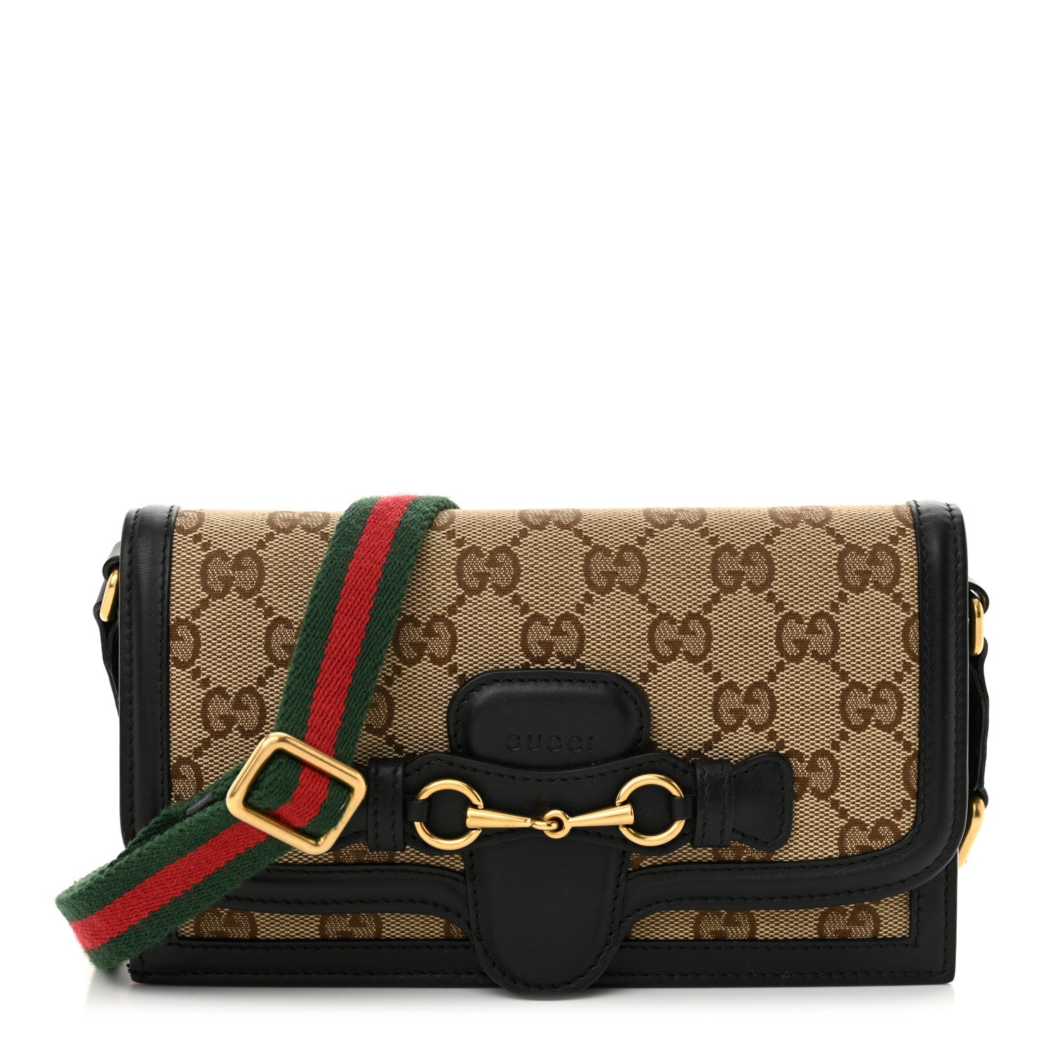 Gucci Monogram Lady Web Convertible Wallet Black 1 of 11