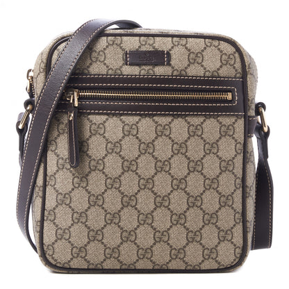 Gucci GG Plus Monogram Messenger Bag Dark Brown 1 of 9