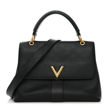 Louis Vuitton Calfskin Monogram Very One Handle Black 1 of 13
