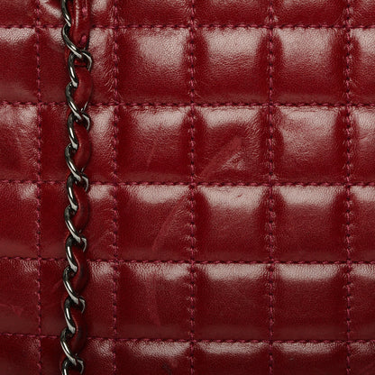 Chanel Lambskin Quilted Chocolate Bar Mademoiselle Shoulder Bag Red 8 of 8