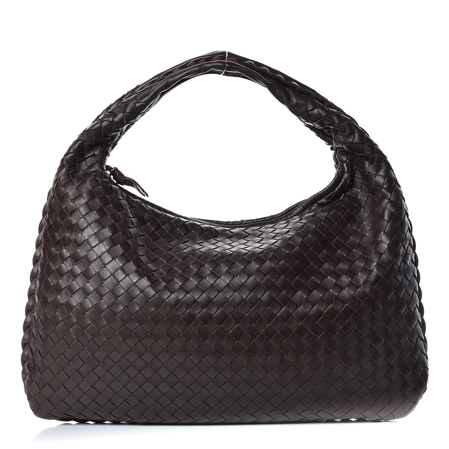 Nappa Intrecciato Medium Veneta Hobo Ebano