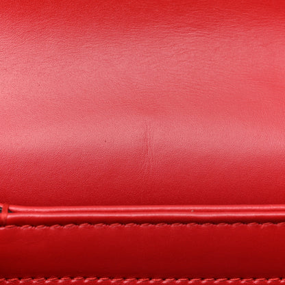 Gucci Calfskin Sylvie Web Small Queen Margaret Top Handle Bag Red 13 of 13