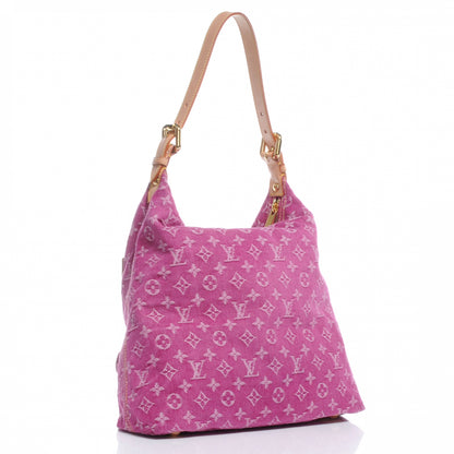 Louis Vuitton Denim Baggy GM Fuchsia 3 of 7