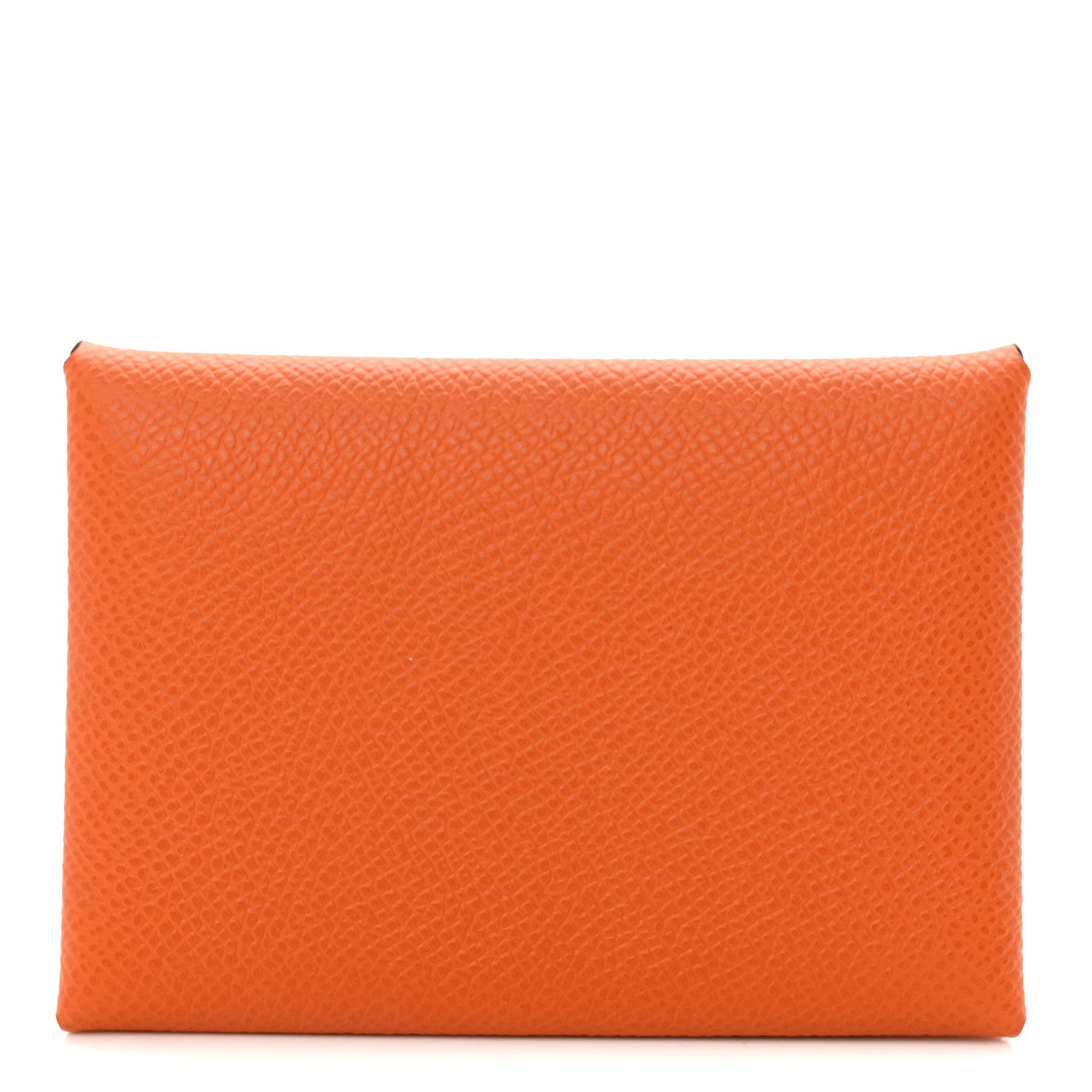 Hermes Epsom Calvi Duo Card Case Orange 1 of 7