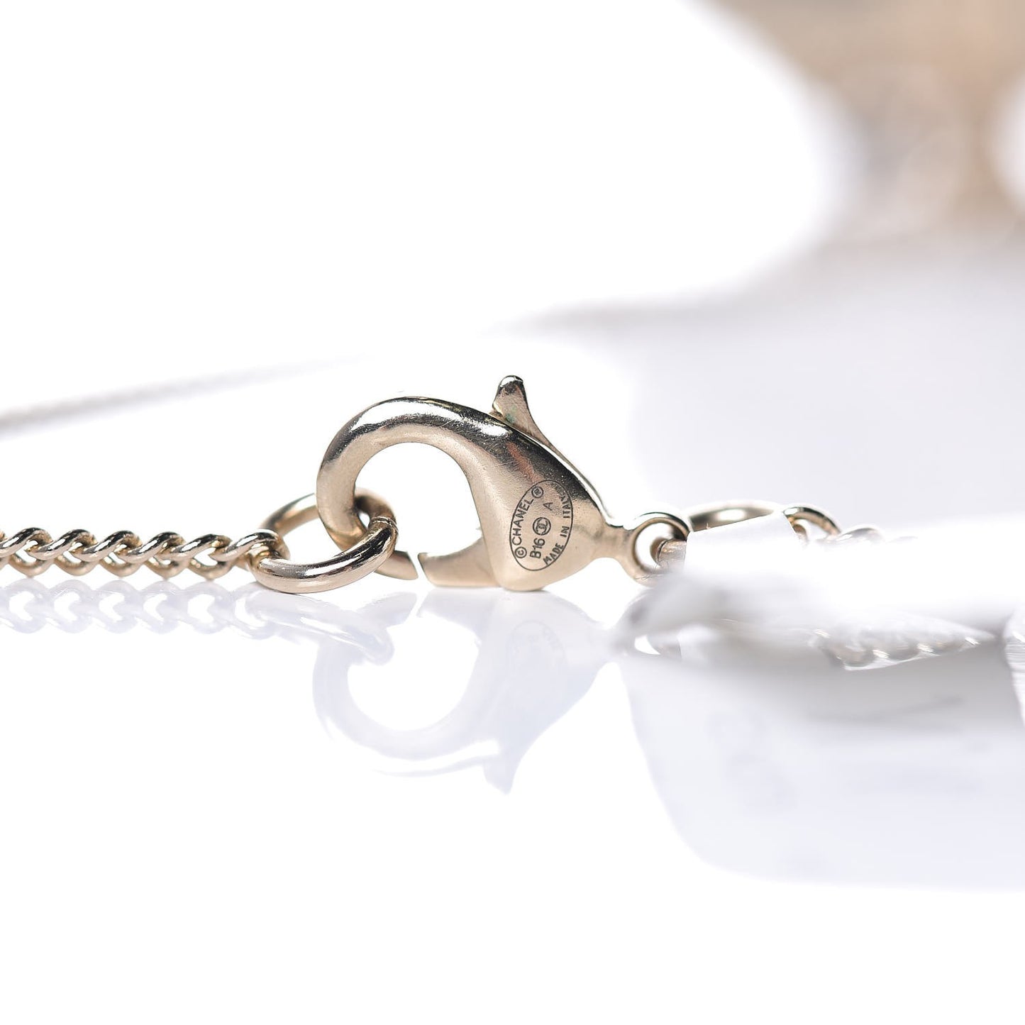 Crystal CC Roman Palace Dome Long Necklace Gold