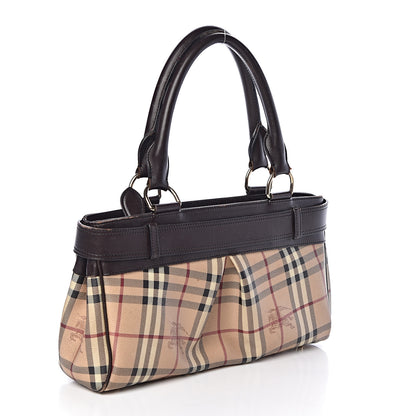Burberry Haymarket Check Buckle Shoulder Bag Chocolate 3 of 14