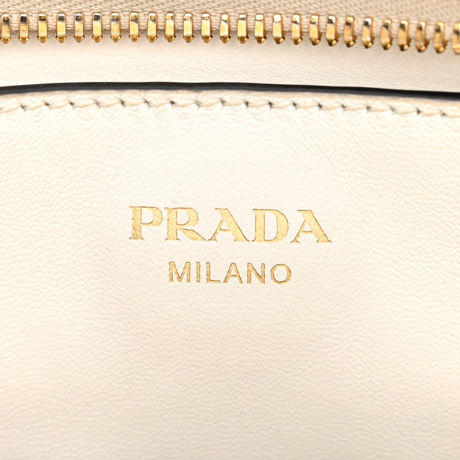 Prada Saffiano Soft Calfskin Front Pocket Zippered Tote White 7 of 20