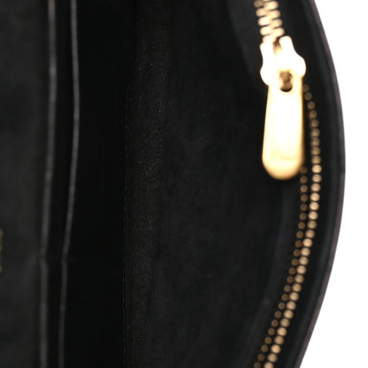 Christian Dior Calfskin Studded Diorama Wallet on Chain Pouch Black 4 of 10