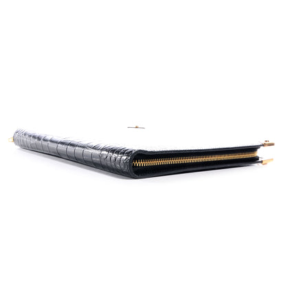 Alexander Wang Calfskin Crocodile Embossed Leather Prisma iPad Case Black 4 of 7