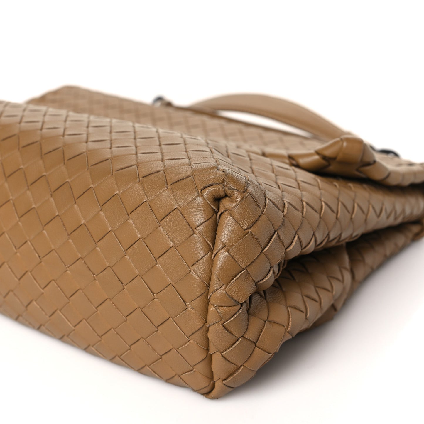Nappa Intrecciato Olimpia Shoulder Bag Camel