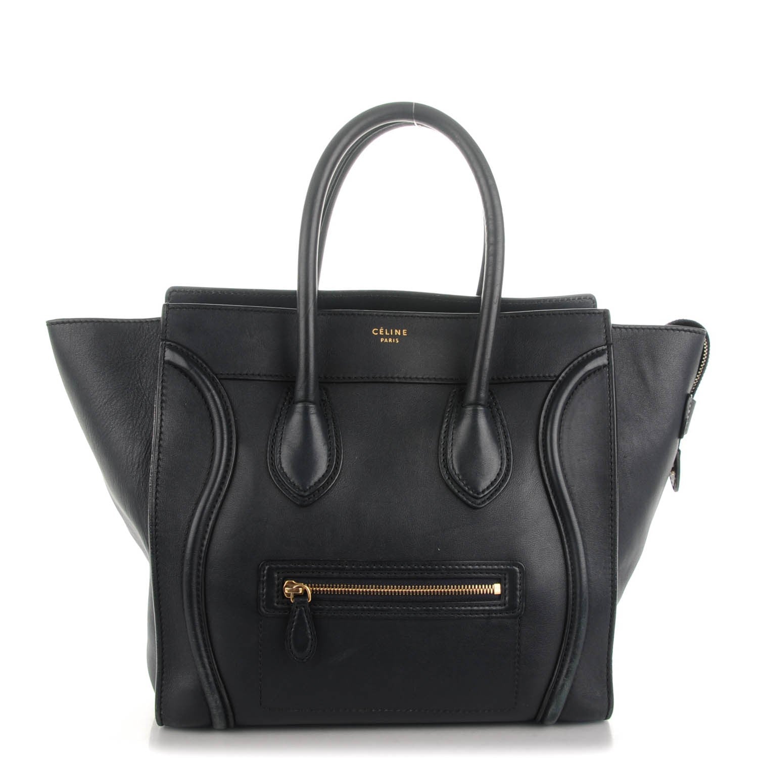 Celine Smooth Calfskin Mini Luggage Navy Blue 1 of 9