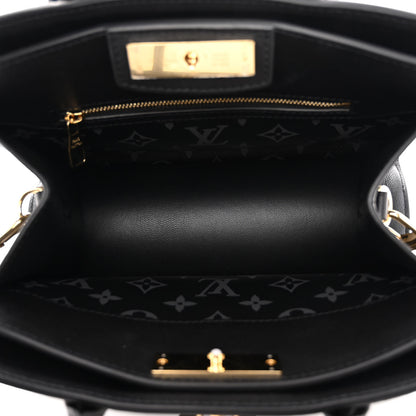 Louis Vuitton Calfskin Steamer PM Black 5 of 10