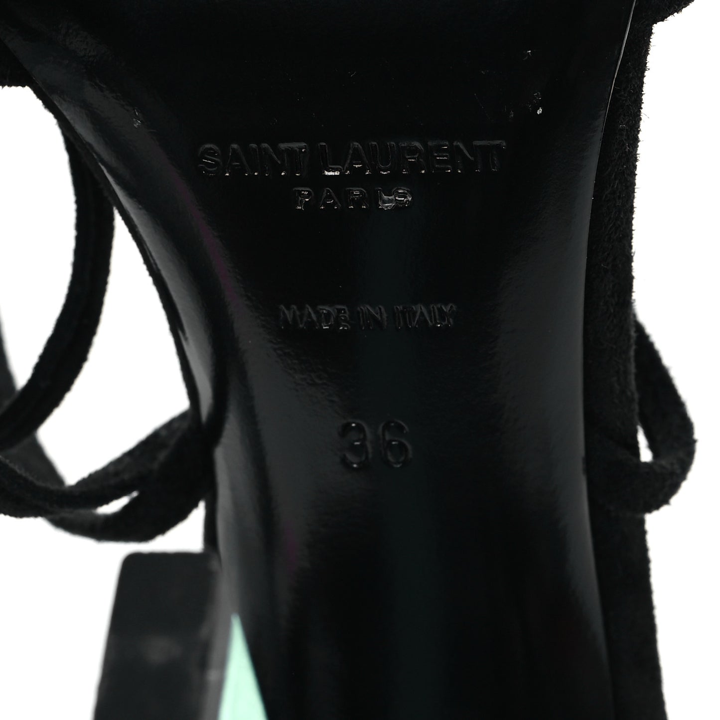 Suede Paz 105 Ankle Strap Sandals 36 Hope Green