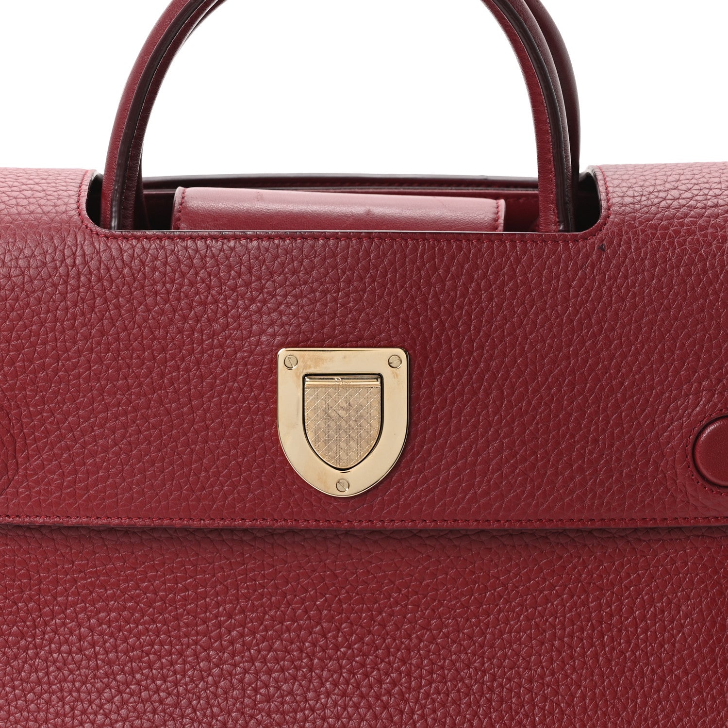Christian Dior Bullcalf Medium Diorever Flap Red 7 of 9
