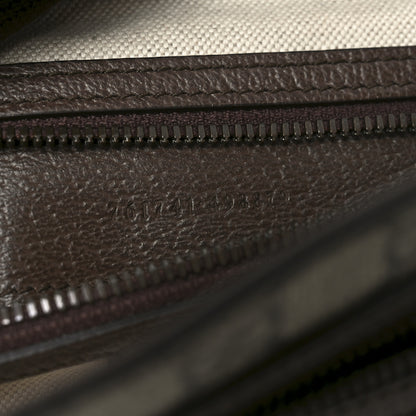 Gucci Tender GG Supreme Monogram Textured Dollar Calfskin Ophidia Messenger Bag Beige Ebony Dark Brown 7 of 11
