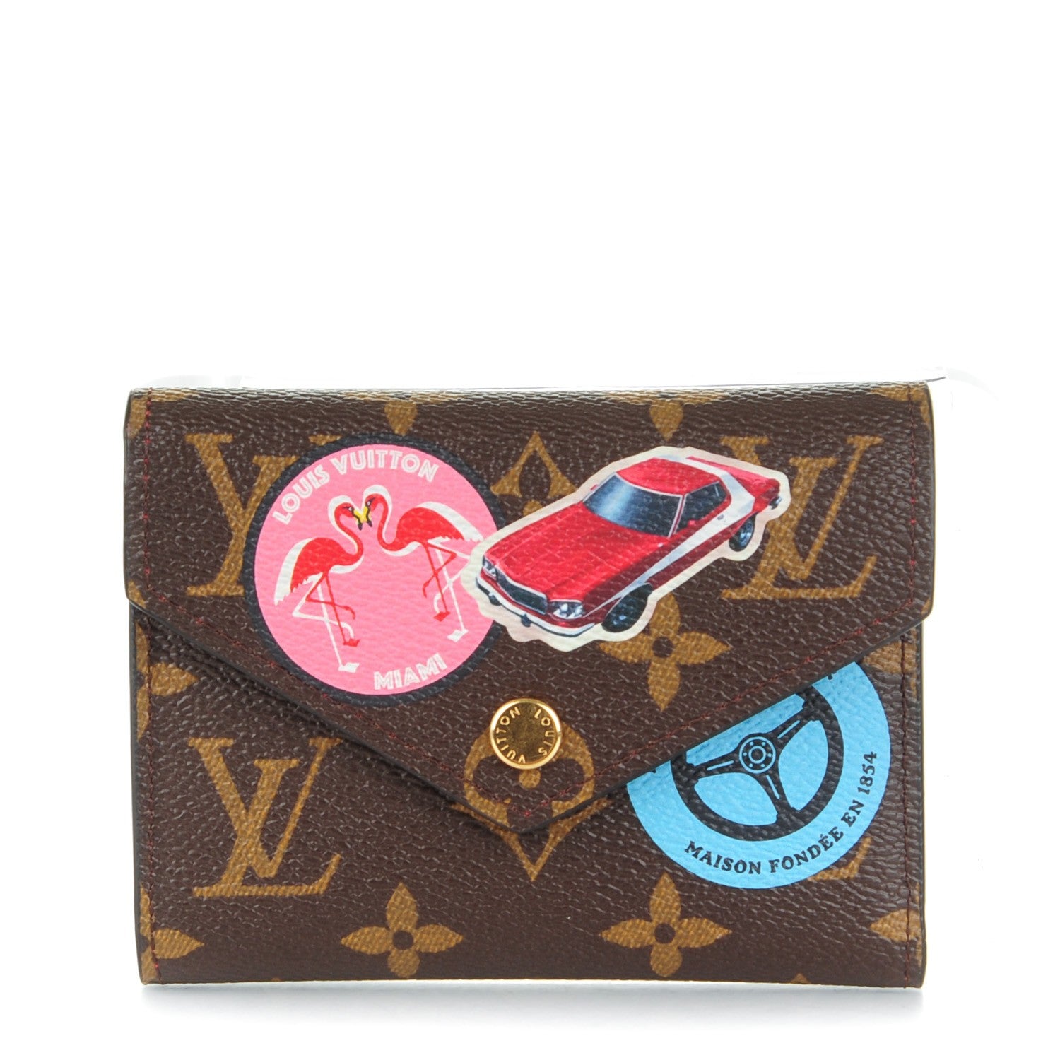 Louis Vuitton Monogram World Tour Victorine Wallet 1 of 7