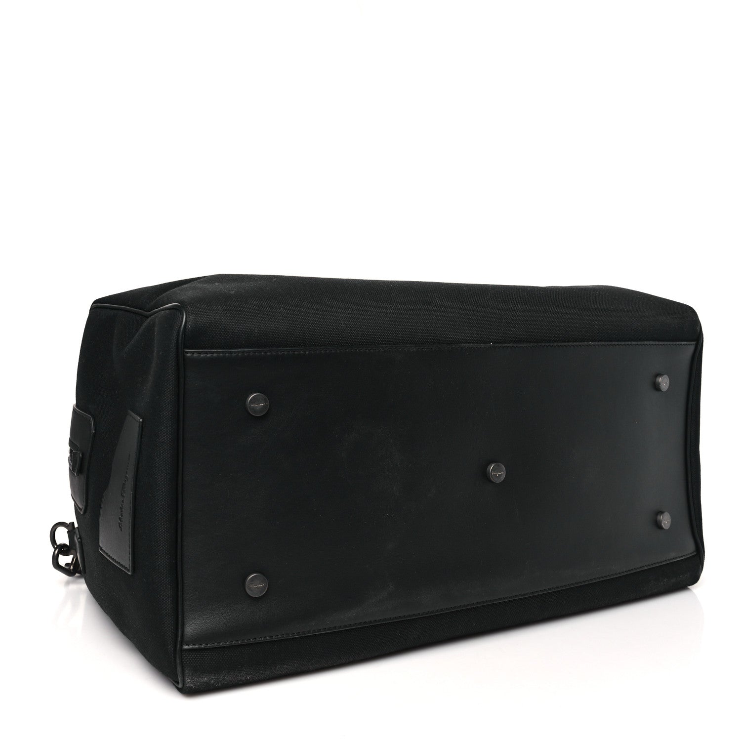 Salvatore Ferragamo Canvas 1927 Signature Duffle Black 3 of 8