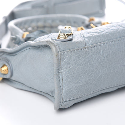 Balenciaga Agneau Giant 12 Gold Hardware Mini City Bleu Opaline 8 of 15