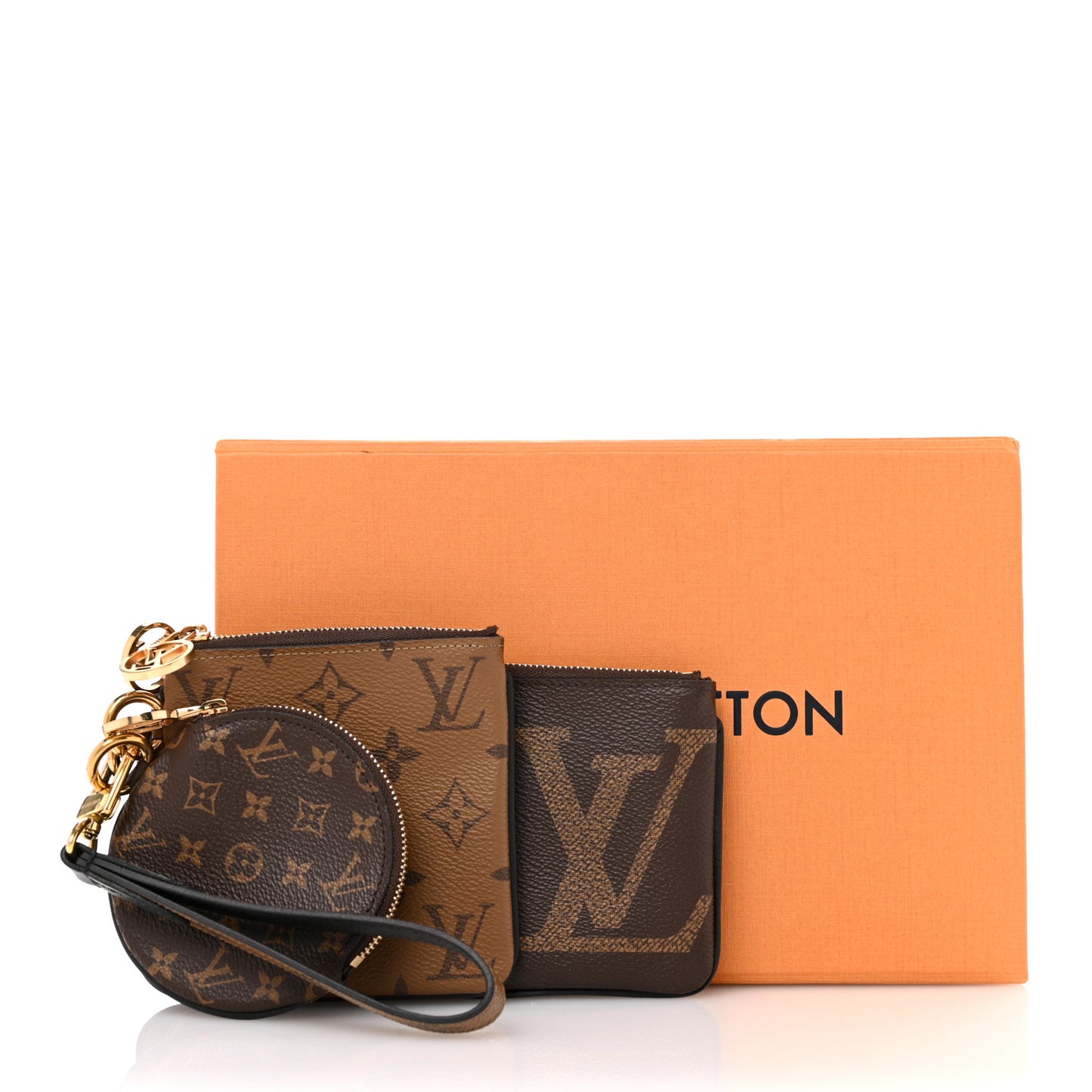 Reverse Monogram Giant Trio Pouch
