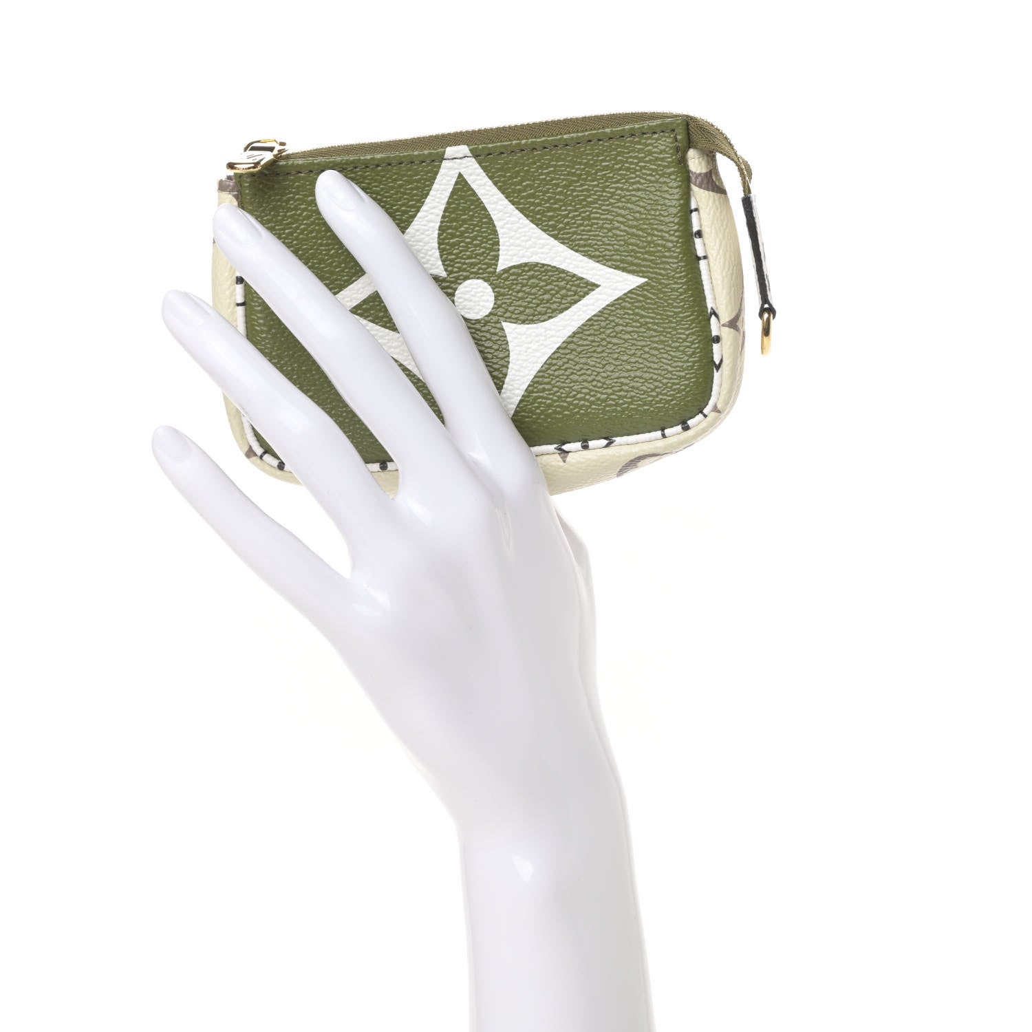 Louis Vuitton Monogram Giant Micro Pochette Accessories Kaki White 2 of 8
