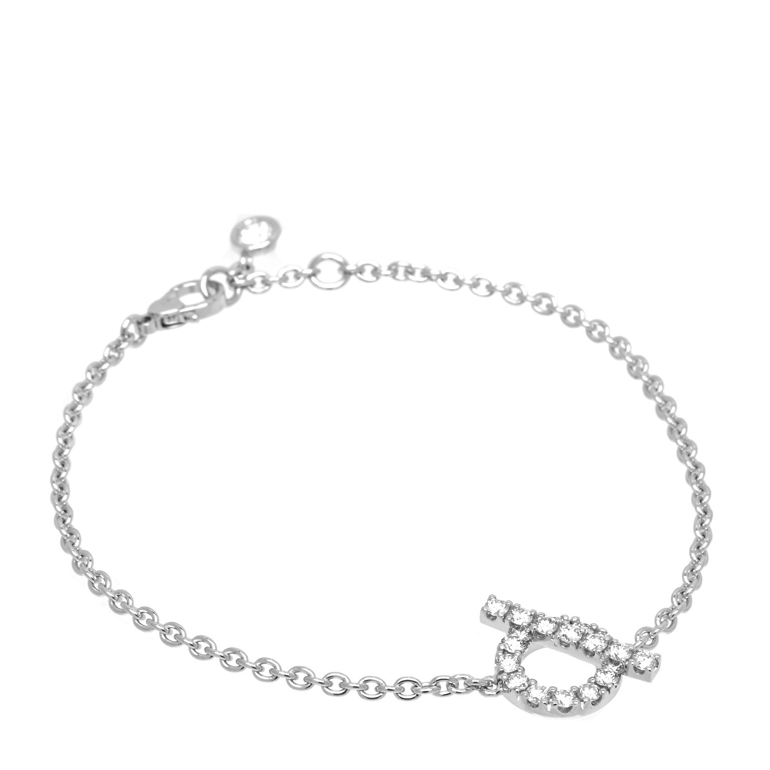 Hermes 18K White Gold Diamond Finesse Bracelet ST 1 of 5