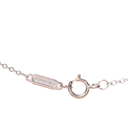 Tiffany 18K White Gold Diamond Mini Metro Horseshoe Pendant Necklace 5 of 6