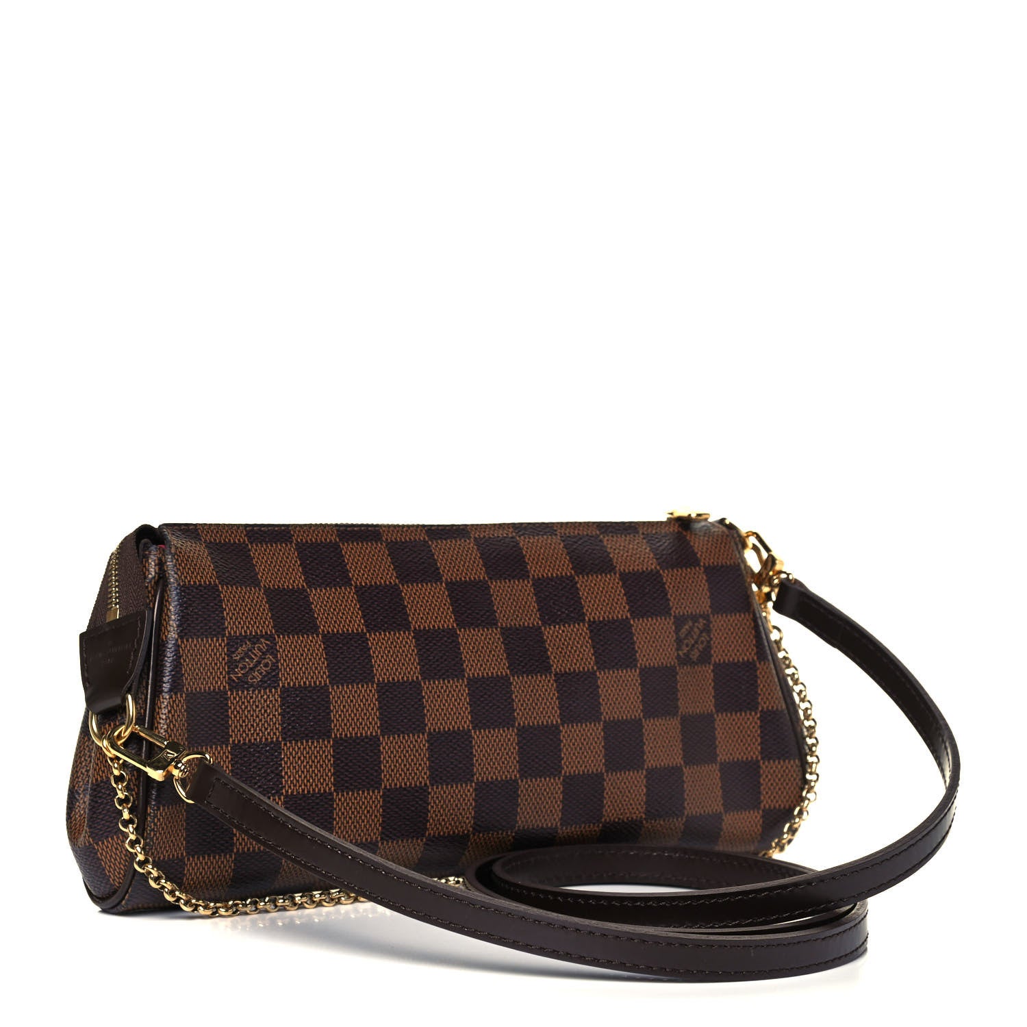Louis Vuitton Damier Ebene Eva Clutch 3 of 9