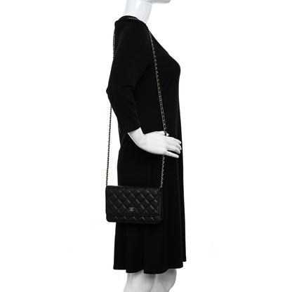 Chanel Caviar Quilted Wallet on Chain WOC Black 2 of 13