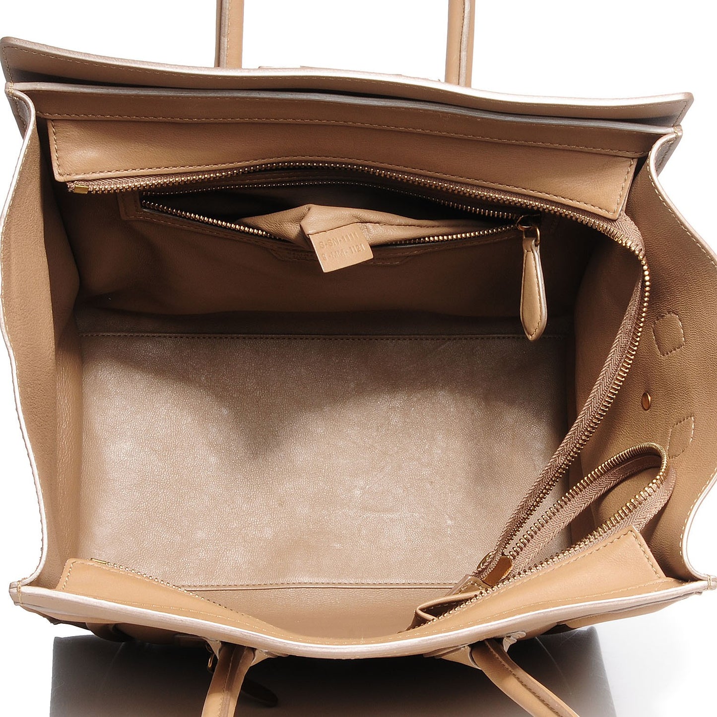 Smooth Calfskin Mini Luggage Camel