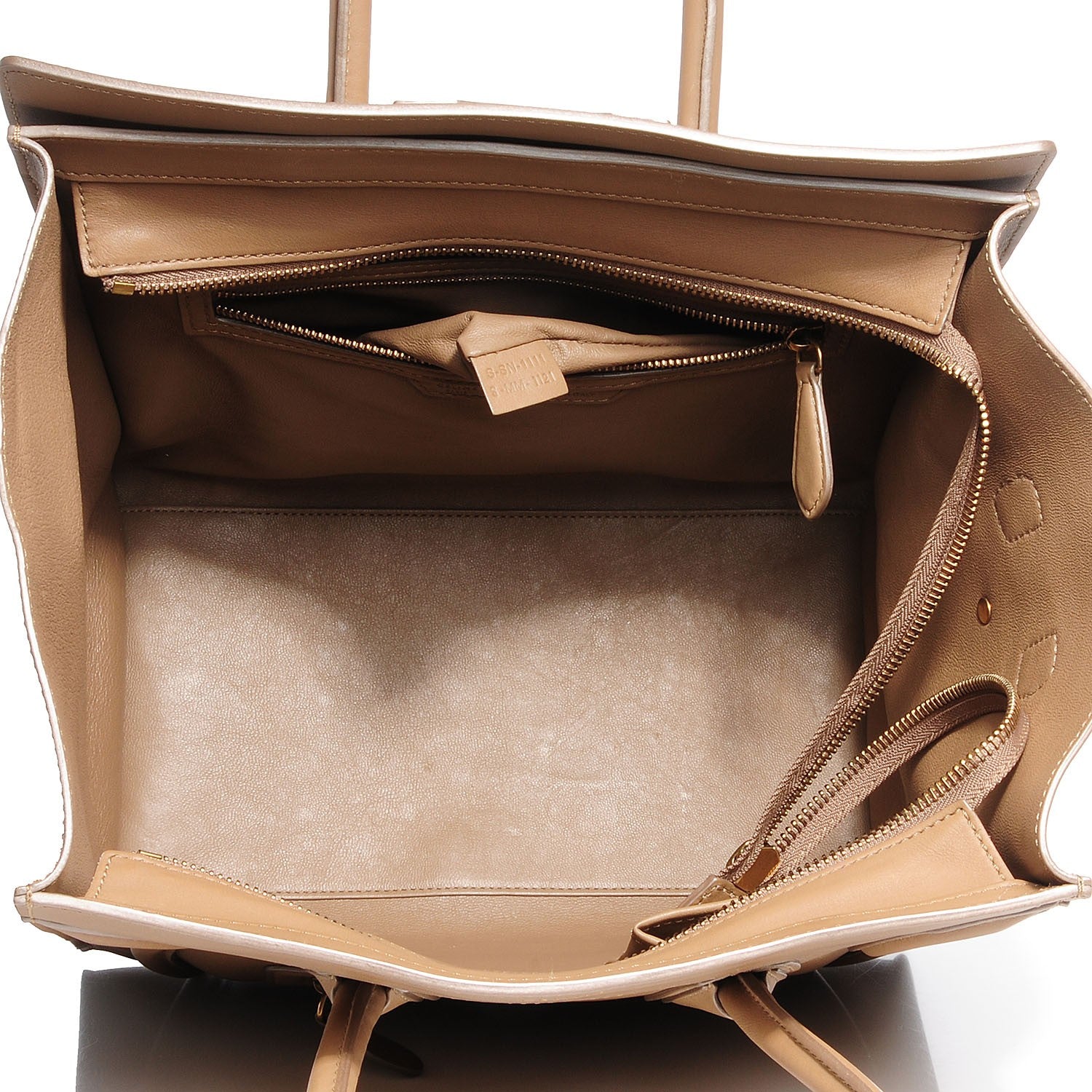 Celine Smooth Calfskin Mini Luggage Camel 5 of 8