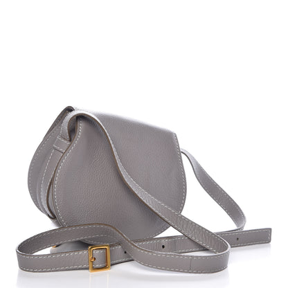 Chloe Calfskin Mini Marcie Round Crossbody Bag Cashmere Grey 3 of 11