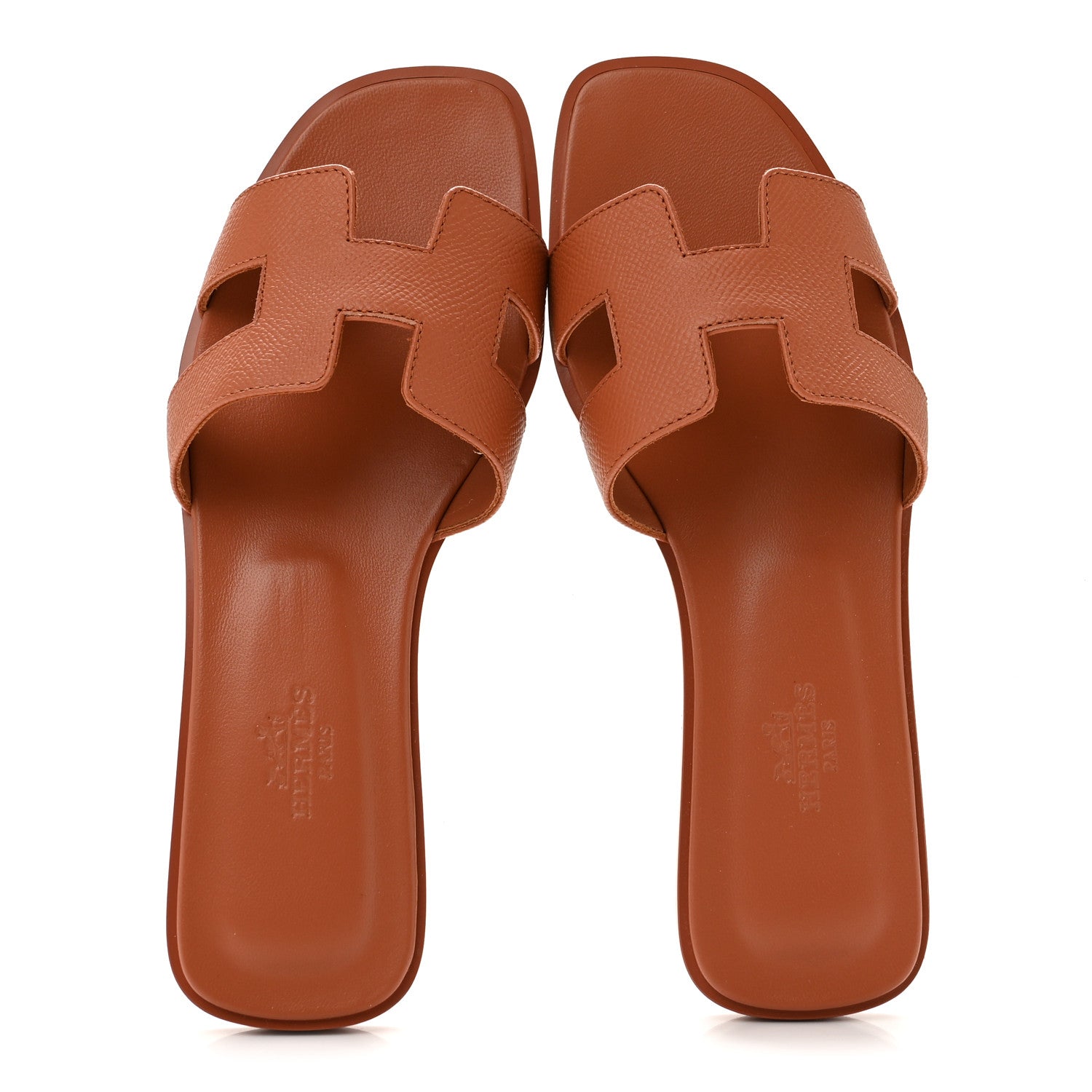 Hermes Epsom Oran Sandals 36 Orange Canyon 2 of 10