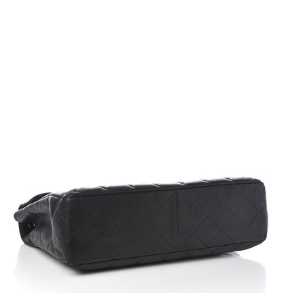 Chanel Lambskin Quilted Jumbo Single Flap Black 4 of 12