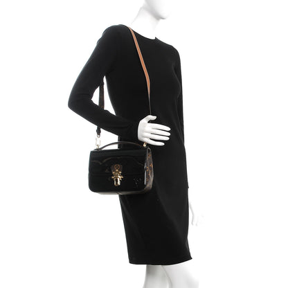 Louis Vuitton Patent Calfskin Monogram Cherrywood BB Black 2 of 7