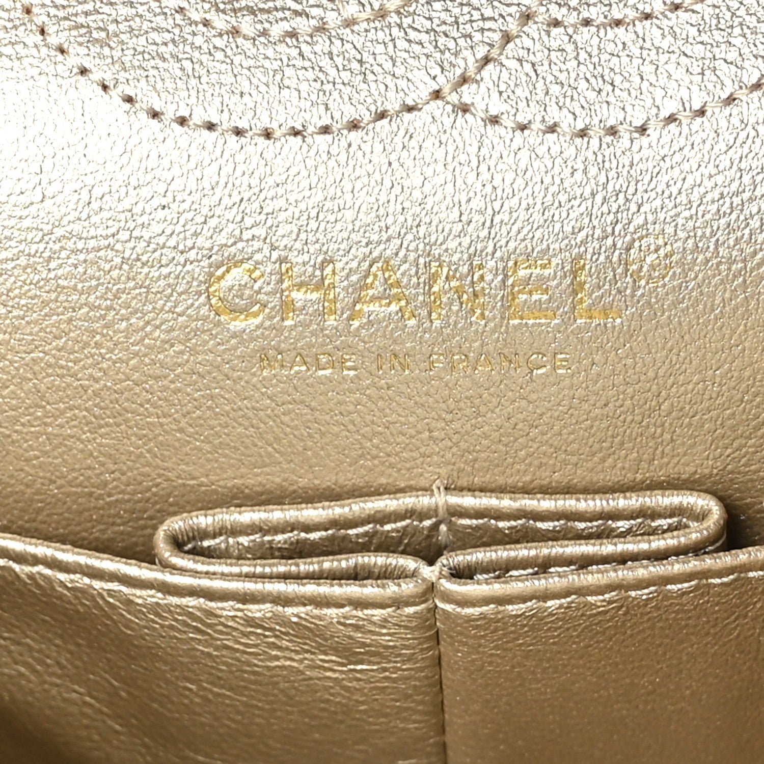 Chanel Metallic Aged Calfskin 2.55 Reissue 224 Flap Gold 6 of 9