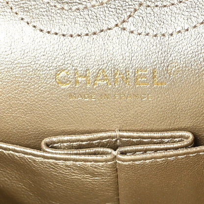 Chanel Metallic Aged Calfskin 2.55 Reissue 224 Flap Gold 6 of 9