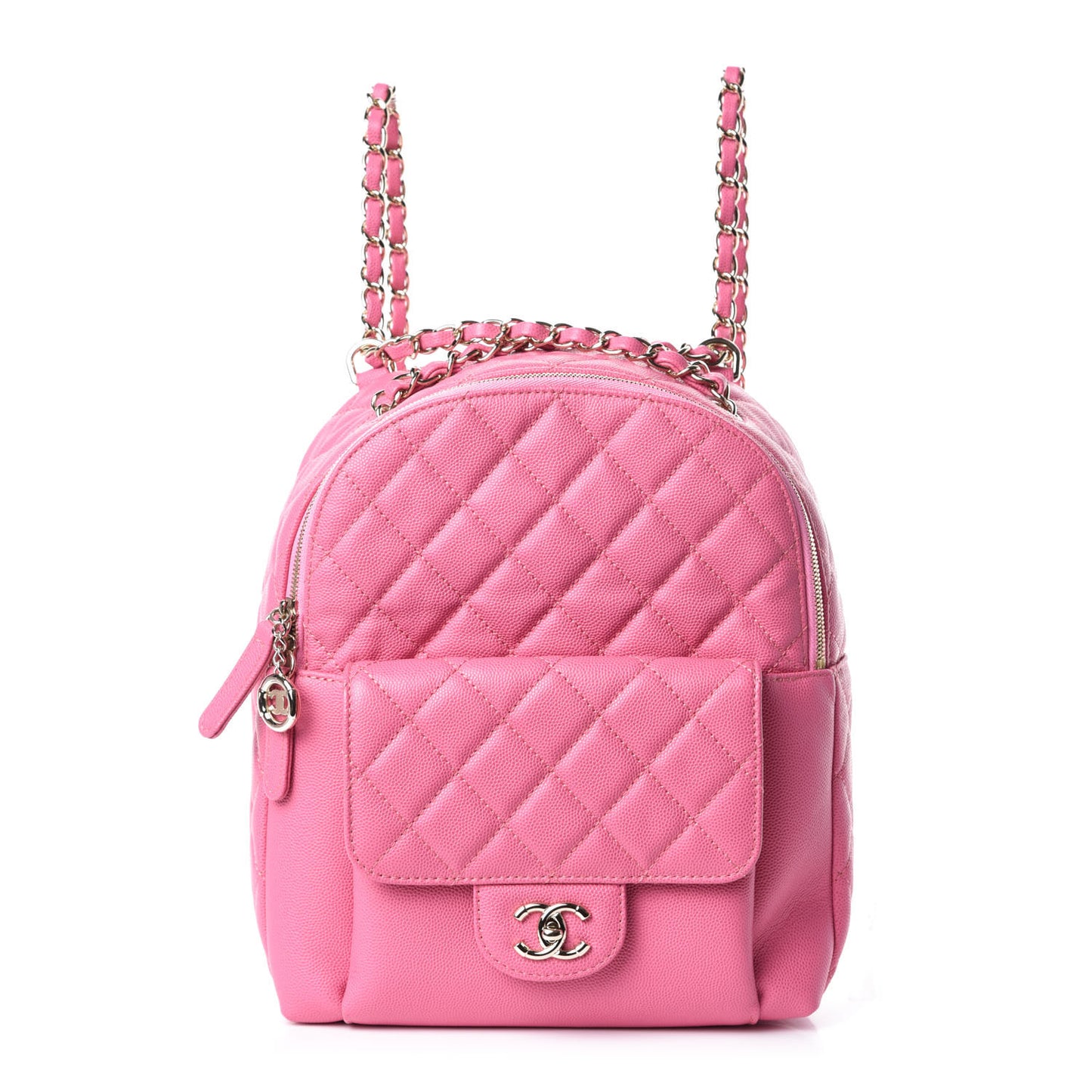 Caviar Quilted Large CC Day Backpack Pink