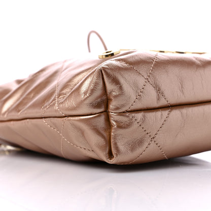 Chanel Metallic Calfskin Quilted Mini Chanel 22 Copper 8 of 10