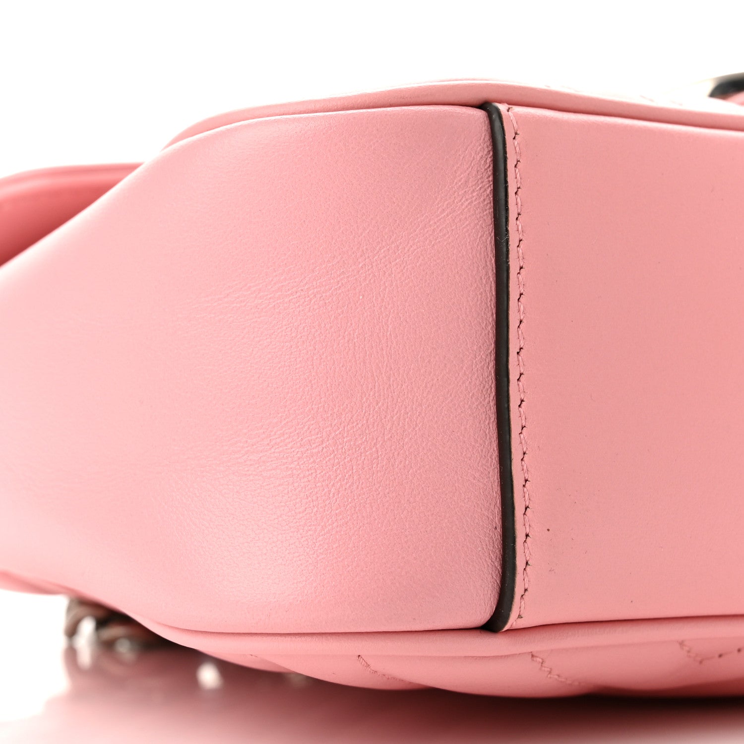 Gucci Calfskin Matelasse Small GG Marmont Shoulder Bag Wild Rose 9 of 10
