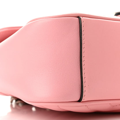 Gucci Calfskin Matelasse Small GG Marmont Shoulder Bag Wild Rose 9 of 10