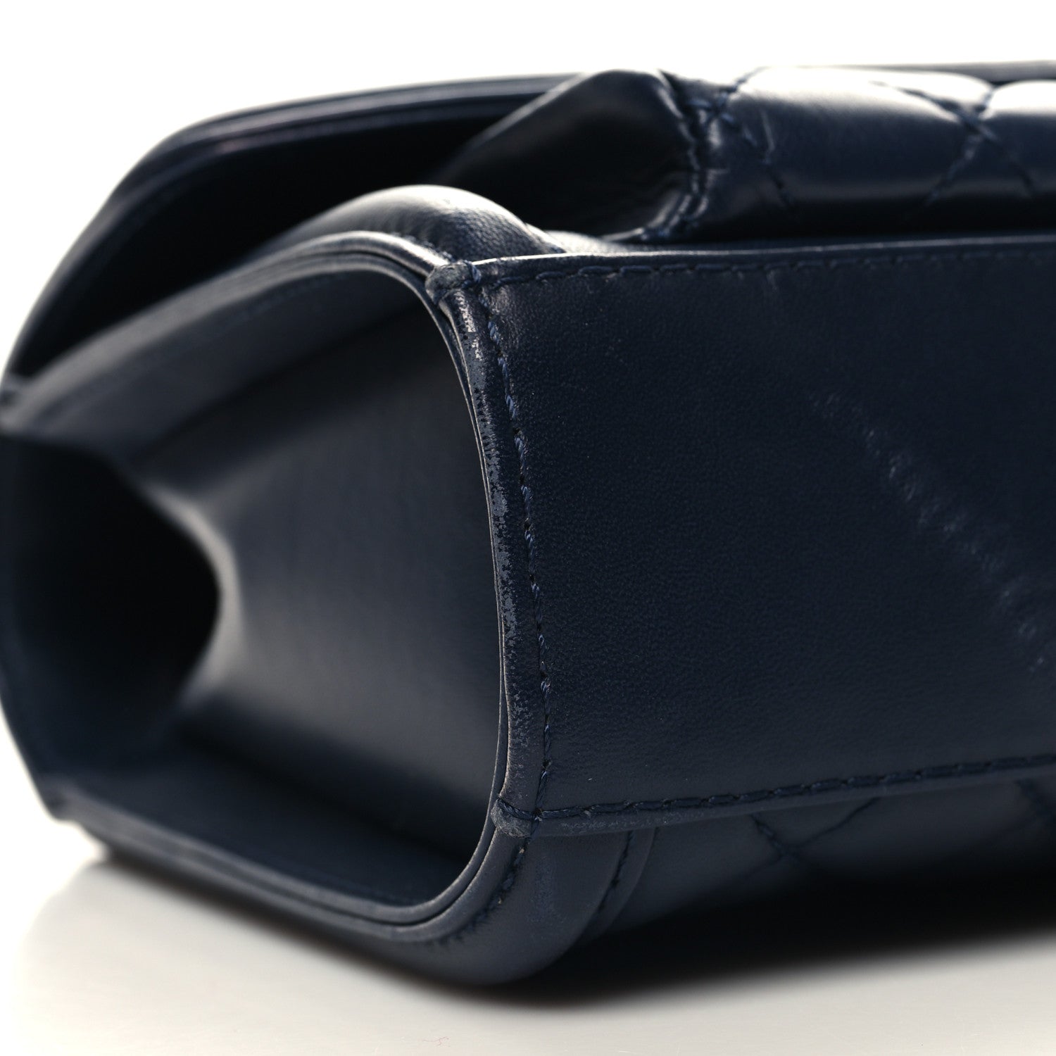 Chanel Lambskin Quilted Small Geometric Flap Navy 8 of 11