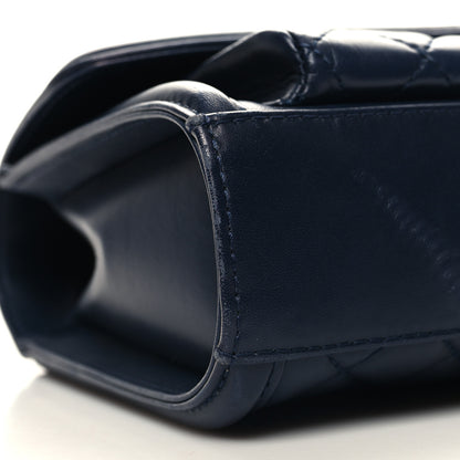 Chanel Lambskin Quilted Small Geometric Flap Navy 8 of 11