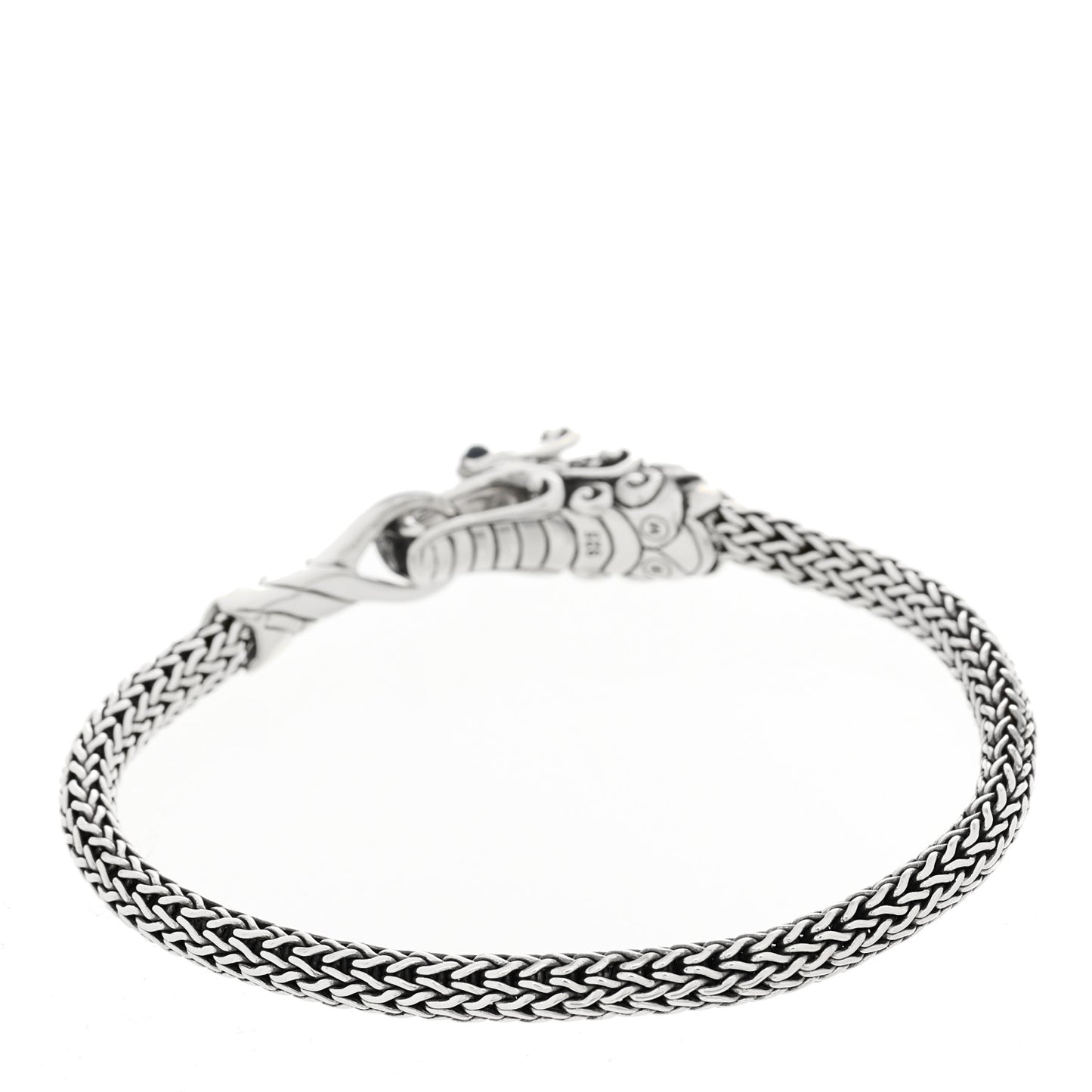 Sterling Silver Blue Black Sapphire Naga Legends Bracelet