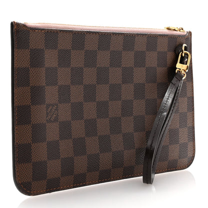 Louis Vuitton Damier Ebene Neverfull MM GM Pochette Rose Ballerine 3 of 11