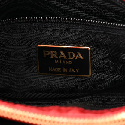 Prada Tessuto Nylon Chain Shoulder Bag Rosso 5 of 7