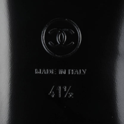 Chanel Quilted Lambskin CC Ballerina Flats 41.5 Black 7 of 8